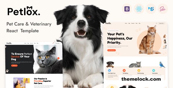 Petlox - Pet Care & Veterinary React Template