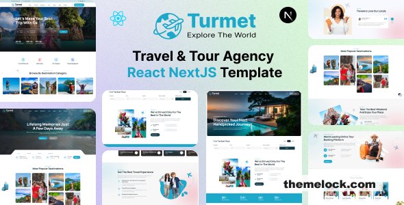 Turmet - Travel & Tour Agency React NextJS Template