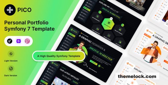 Pico - Personal Portfolio Symfony 7 Template