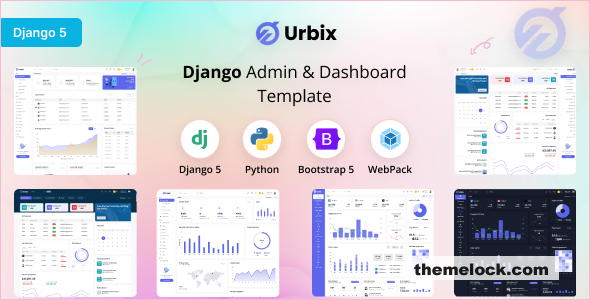 Urbix - Django Admin & Dashboard Template