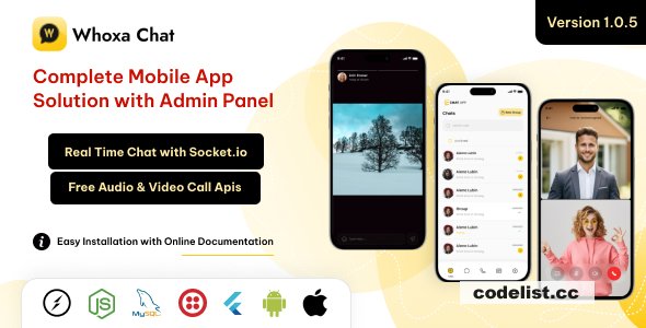 Whoxa App v1.0.8 - Whatsapp Clone App
