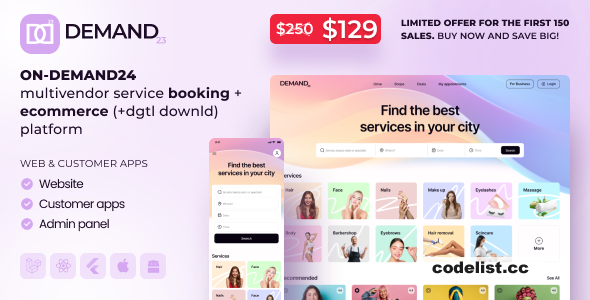 On-Demand24 - Multivendor Service Booking + eCommerce - 1 July 2025 - nulled