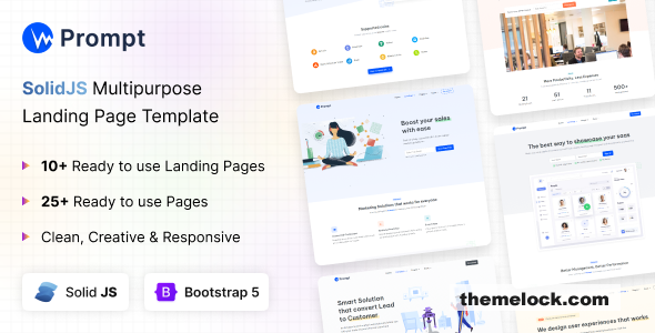 Prompt - Modern & Multipurpose SolidJs Template