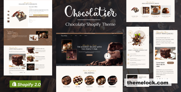 Chocolatier - chocolate Shop Shopify Theme