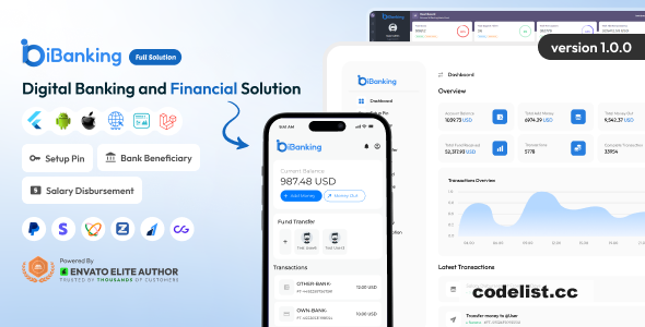 iBanking v1.0.0 - Digital Banking and Financial Solution - nulled