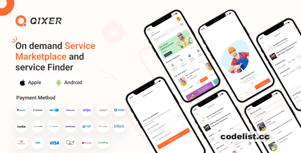 Qixer - Multi-Vendor On demand Service Marketplace and Service Finder Buyer Flutter App - 8 April 2025