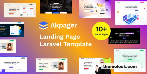 Akpager - Multipurpose Landing Page Laravel Template