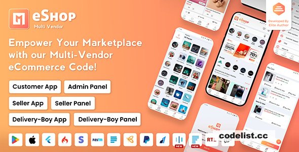 eShop v2.10.5 - Multi Vendor eCommerce App & eCommerce Vendor Marketplace Flutter App - nulled