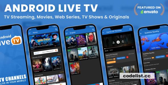 Android Live TV ( TV Streaming, Movies, Web Series, TV Shows & Originals) - 16 July 2025 - nulled