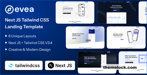 Evea - Next Js Landing Page Template