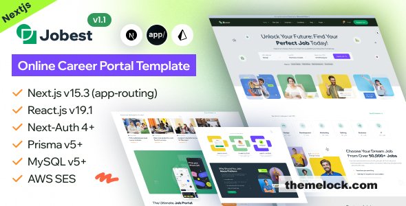Jobest v1.1 - Next.js 15 Career Portal & Job Board Functional Template