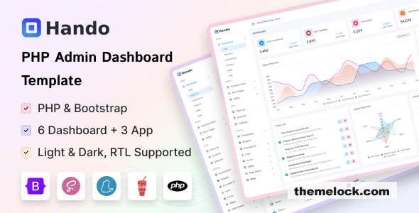 Hando - PHP Admin & Dashboard Template