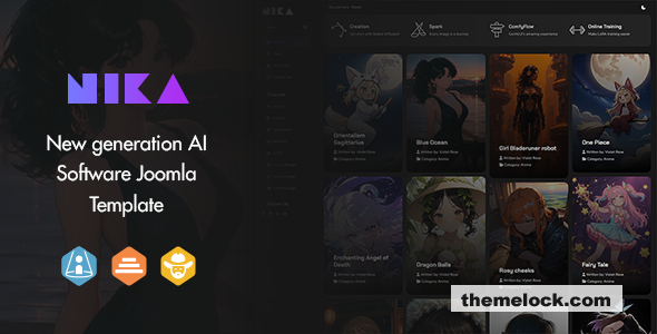 Nika - AI Software Joomla Template