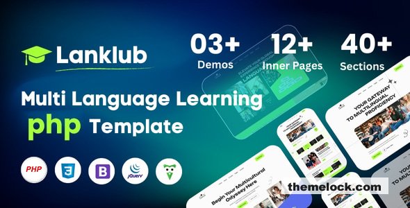 Lanklub - Multi Language Learning PHP Template