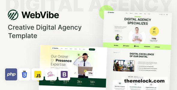 WebVibe - Creative Digital Agency PHP Template