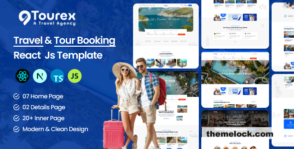 Tourex - Travel & Tour Booking React js Template