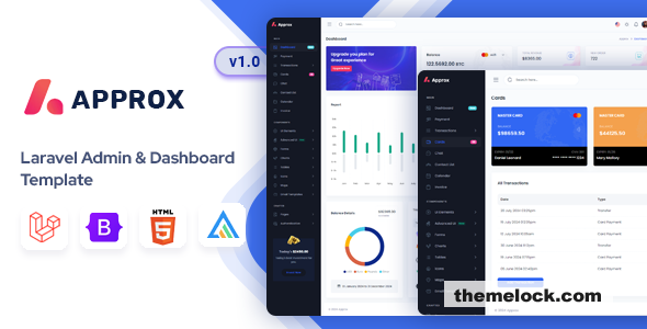 Approx - Laravel Finance Management Admin & Dashboard Template