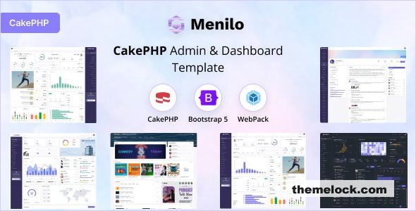 Menilo - CakePHP Admin & Dashboard Template