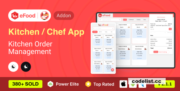 eFood - Kitchen/Chef App v2.1.1