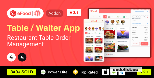 eFood - Table/Waiter App v2.1
