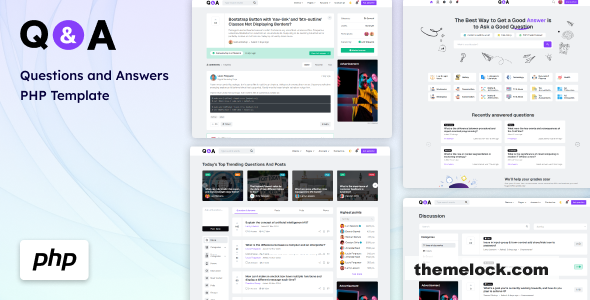Q&A - Questions and Answers PHP Template