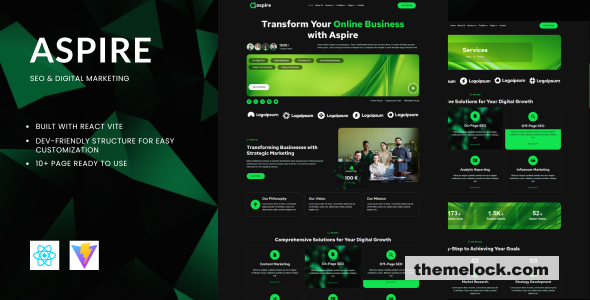 Aspire - SEO & Digital Marketing React Template