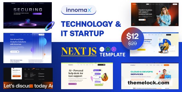Innomax - Technology & IT Startup Next Js Template