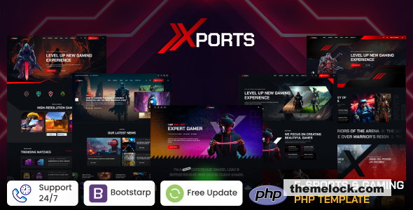 Xports - eSports and Gaming PHP Template