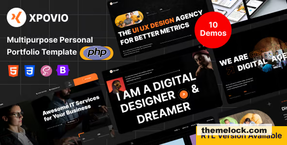 Xpovio - Digital Creative Agency Template