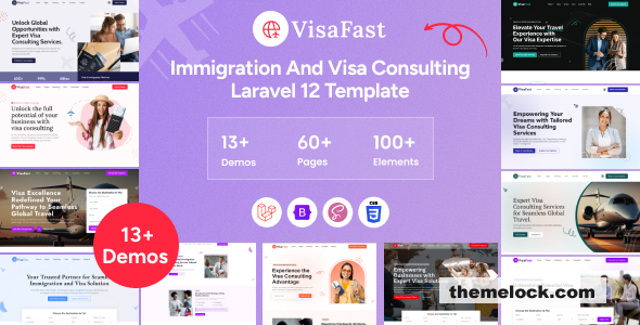 Visafast - Laravel Immigration and Visa Consulting Template