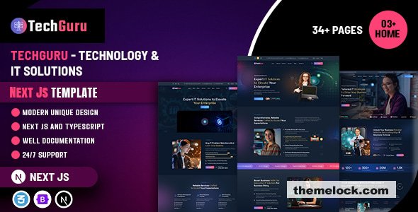 Techguru - Technology & IT Solutions Next Js Template