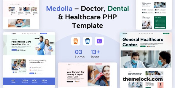 Medolia - Doctor, Dental & Healthcare PHP Template