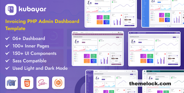 Kubayar - Invoicing PHP Admin Dashboard Template