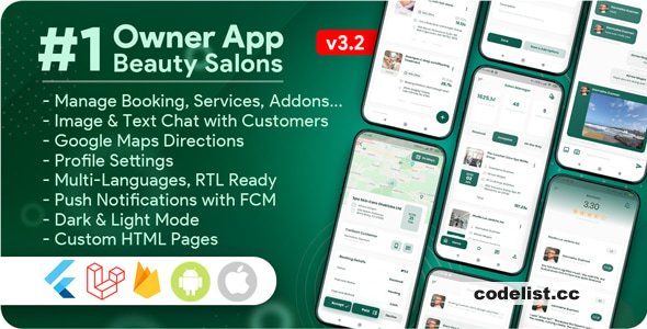 Owner App for Beauty Salons, Spa, Massage, Barber Appointment System v3.2.0