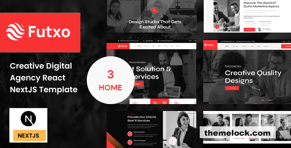 Futxo - Creative Digital Agency React NextJS Template