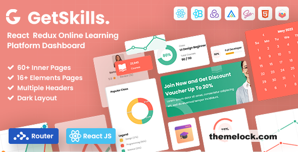 GetSkills - React Redux Online Learning Admin Template