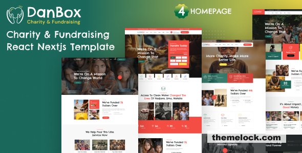 Danbox - Charity & Fundraising React NextJS Template