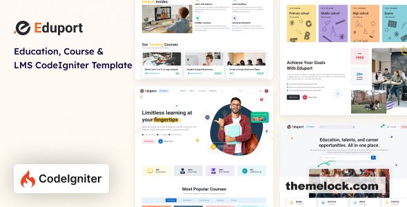 Eduport - CodeIgniter LMS, Education and Course Template