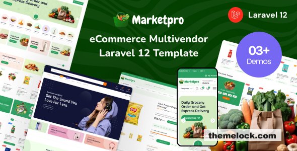 MarketPro - Laravel - eCommerce Multivendor Template Multipurpose