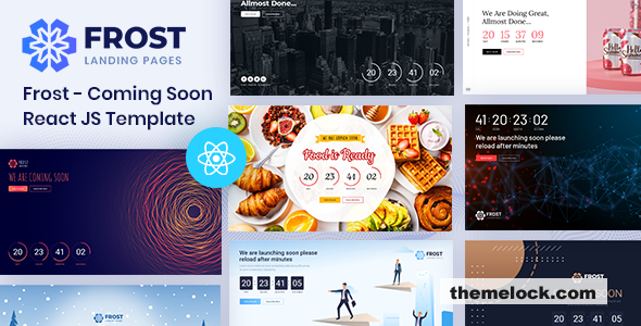 Frost v2.0 - Coming Soon, Under Construction React Template
