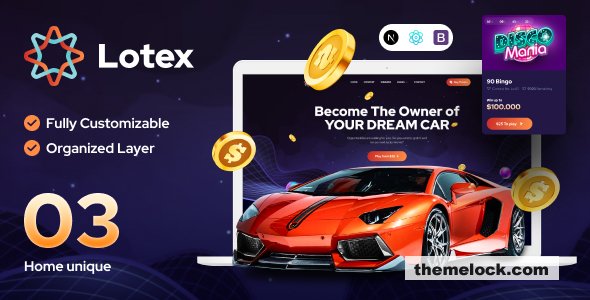 Lotex - Online Lotto & Lottery Nextjs and React Template