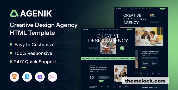 Download Agenik – Creative & Digital Agency HTML Template | Free Nulled Scripts