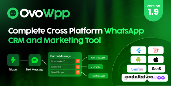 Download OvoWpp v2.0 – Complete Cross Platform WhatsApp CRM and Marketing Tool | Free Nulled Scripts