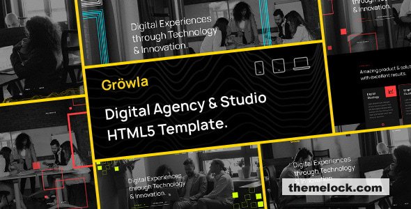 Download Gröwla – Digital Agency & Studio HTML Template | Free Nulled Scripts