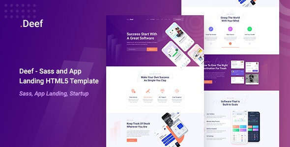 Deef v1.0 - App Landing HTML5 Template