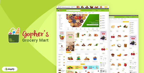 Gopher's v1.1 - Grocery, Shopping Centre Shopify Theme