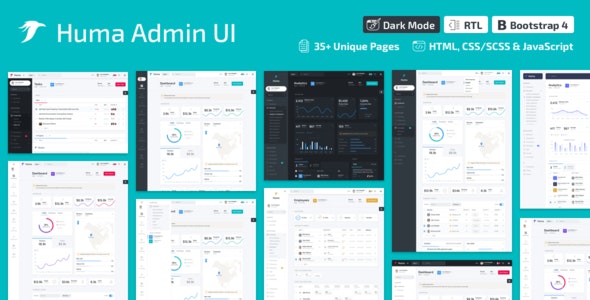 Huma Admin Dashboard PRO v2.0.0 - Bootstrap 4 Admin Template