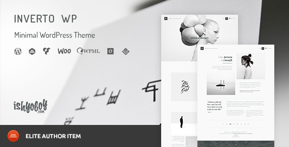 Inverto WP v1.7 - Minimal WordPress Theme