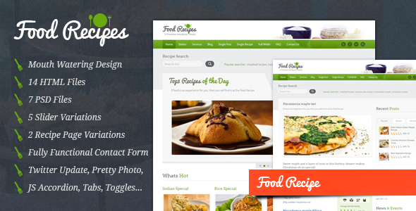 Download Food Recipes v2.0 – Food Website and Blog Template | Free Nulled Scripts