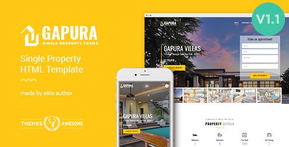 Gapura v1.1 - Single Property HTML Template